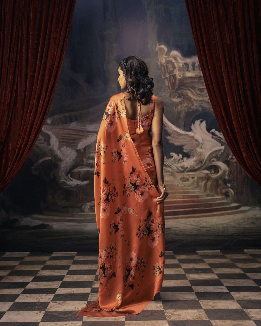 JAPAN SATIN SAREE
