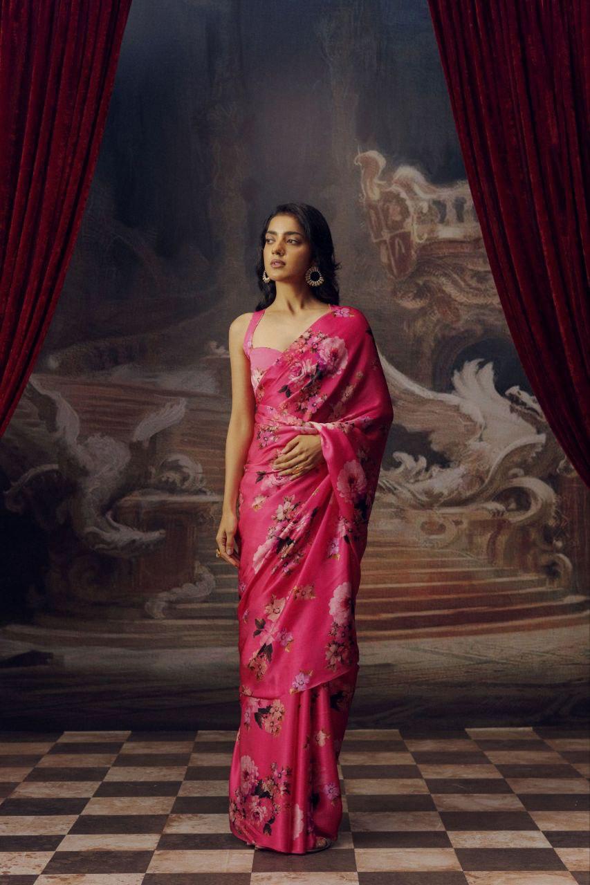 JAPAN SATIN SAREE