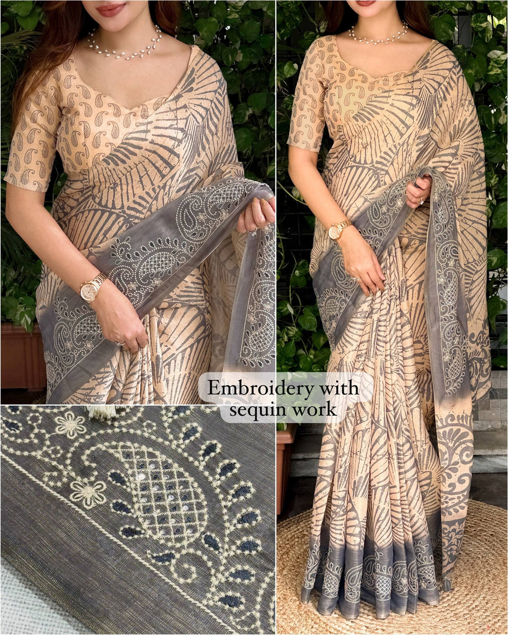 EMBROIDERED DESIGN SAREE