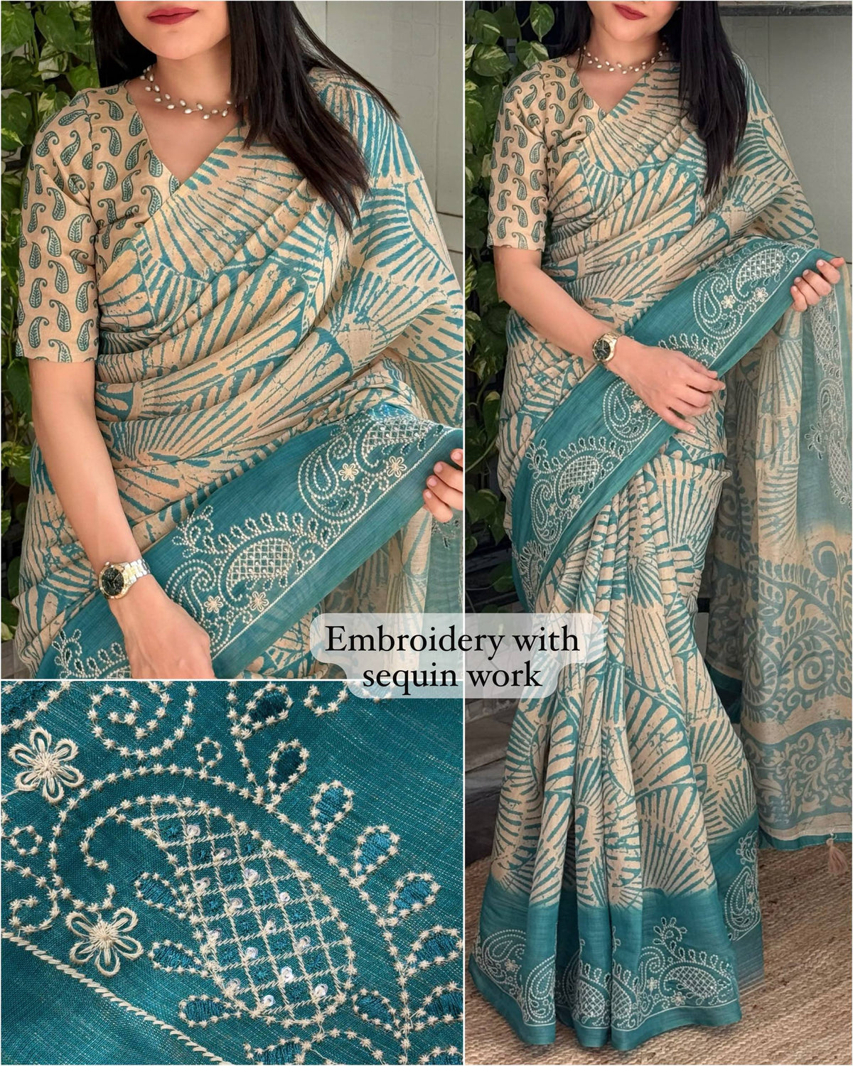 EMBROIDERED DESIGN SAREE