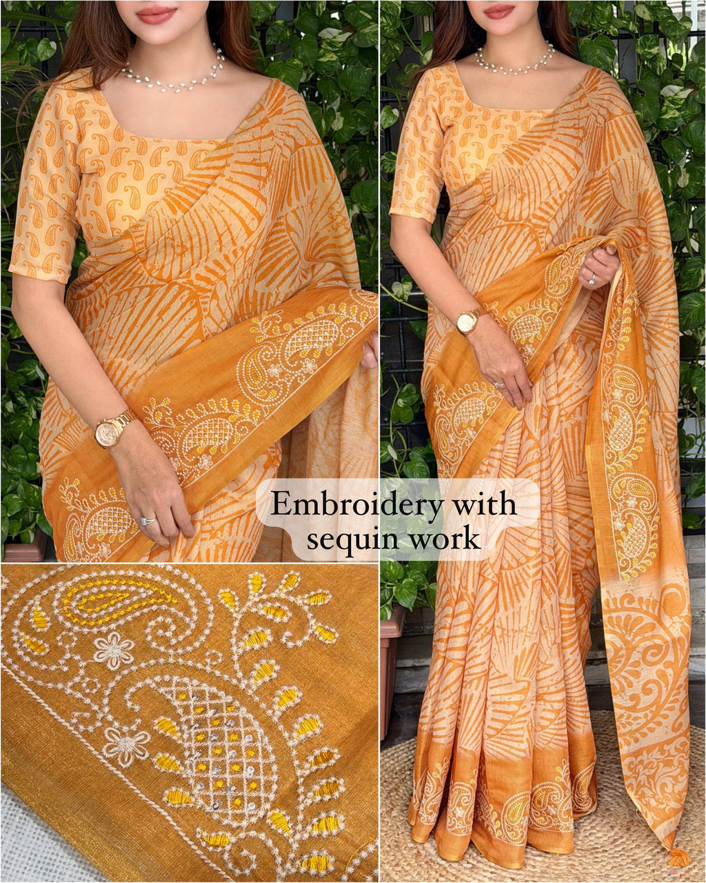 EMBROIDERED DESIGN SAREE