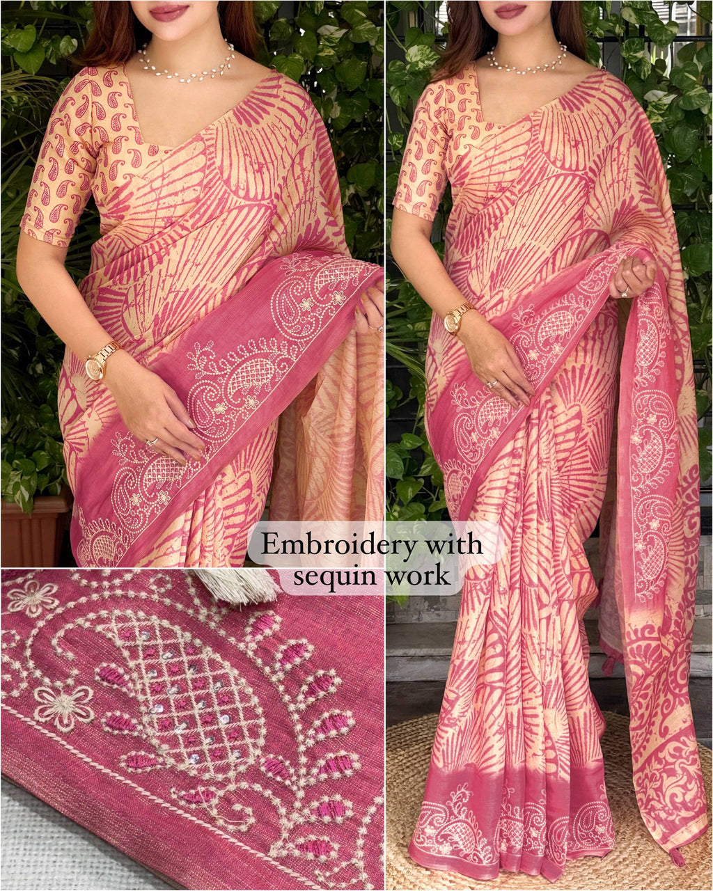EMBROIDERED DESIGN SAREE